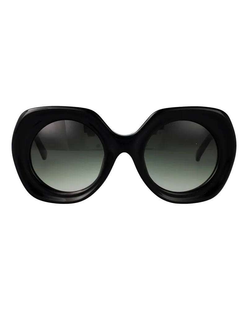 Yohji Yamamoto Sonnenbrille - Schwarz Schwarz