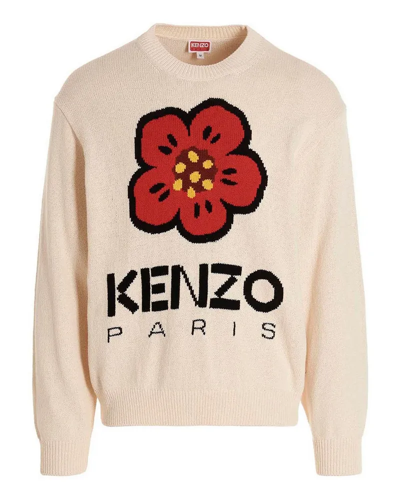 Kenzo Rundhalspullover - Weiß Weiß
