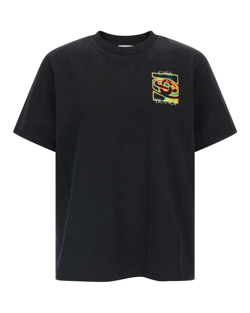 Casablanca Paris T-Shirt - Schwarz Schwarz