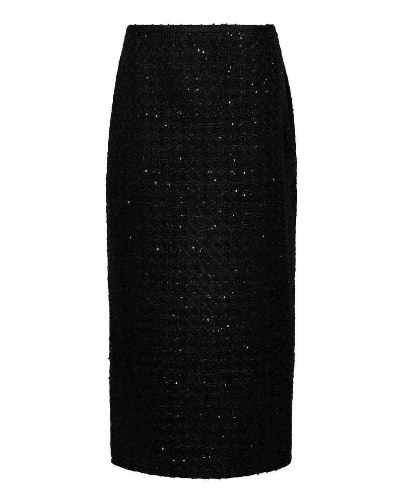 ROTATE Birger Christensen Langer Rock - Schwarz Schwarz
