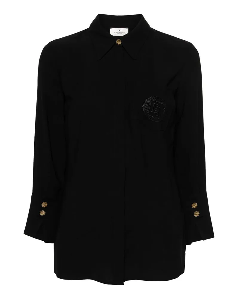 Elisabetta Franchi Hemd - Schwarz Schwarz