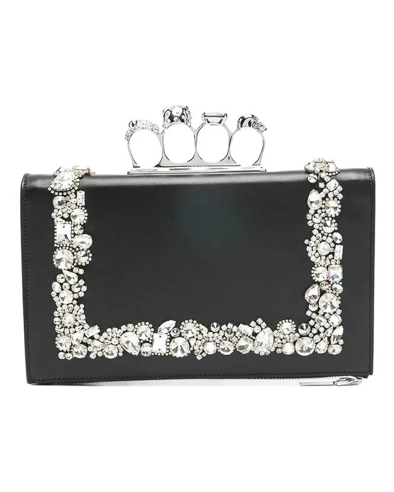 Alexander McQueen Schultertasche - Schwarz Schwarz