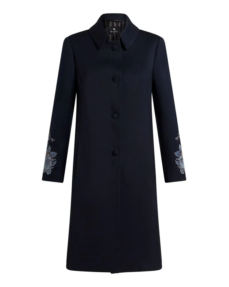 Etro Kurzer Mantel - Blau Blau