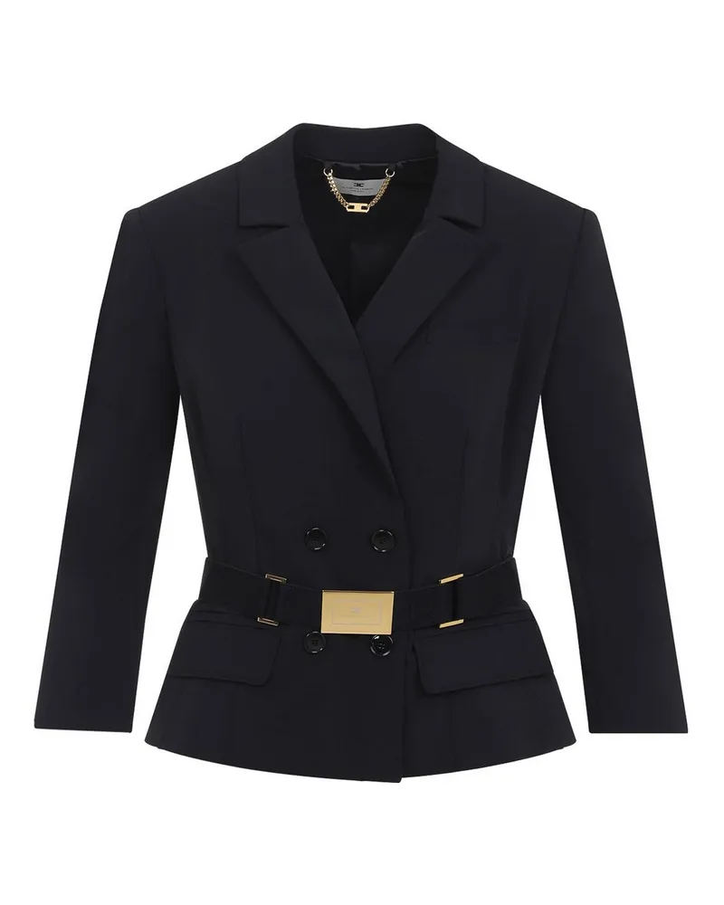 Elisabetta Franchi Daunenjacke - Schwarz Schwarz