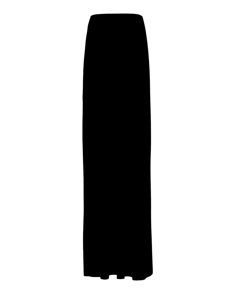 Ann Demeulemeester Midirock - Schwarz Schwarz