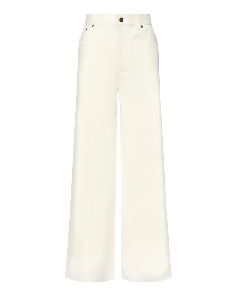 Chloé Straight Leg Jeans - Weiß Weiß