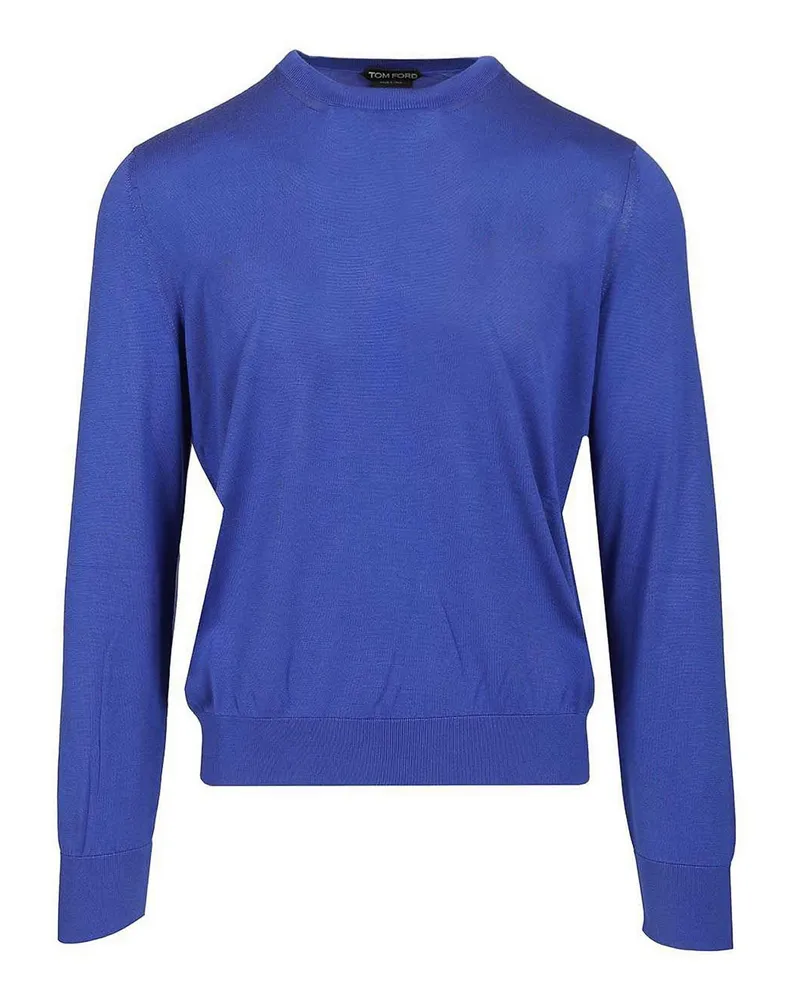 Tom Ford Rundhalspullover - Blau Blau