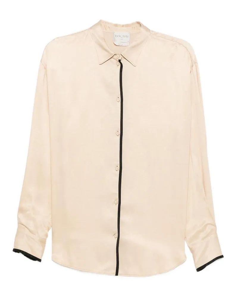 forte_forte Hemd - Creme Creme