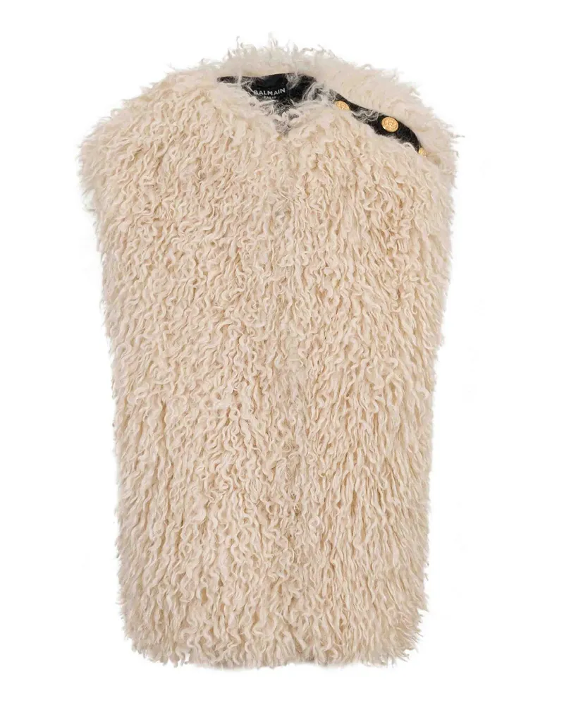 Balmain Weste - Creme Creme