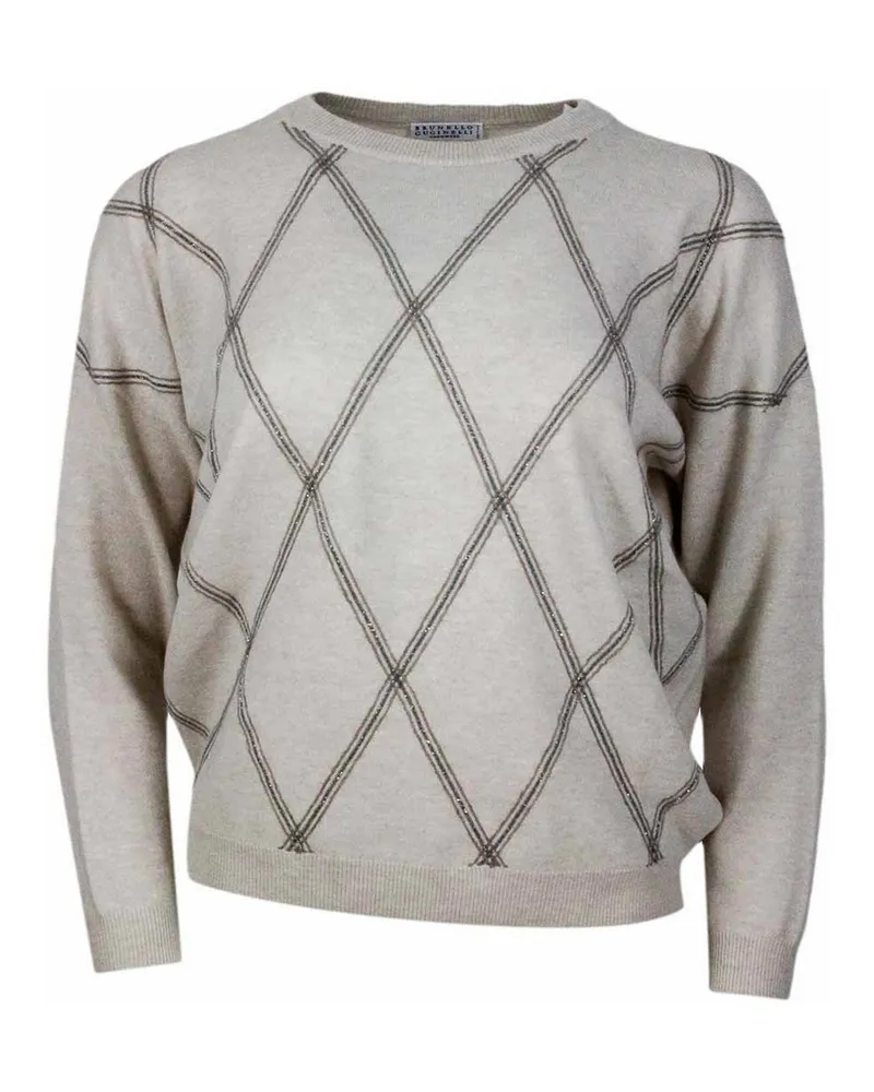 Brunello Cucinelli Rundhalspullover - Beige Beige