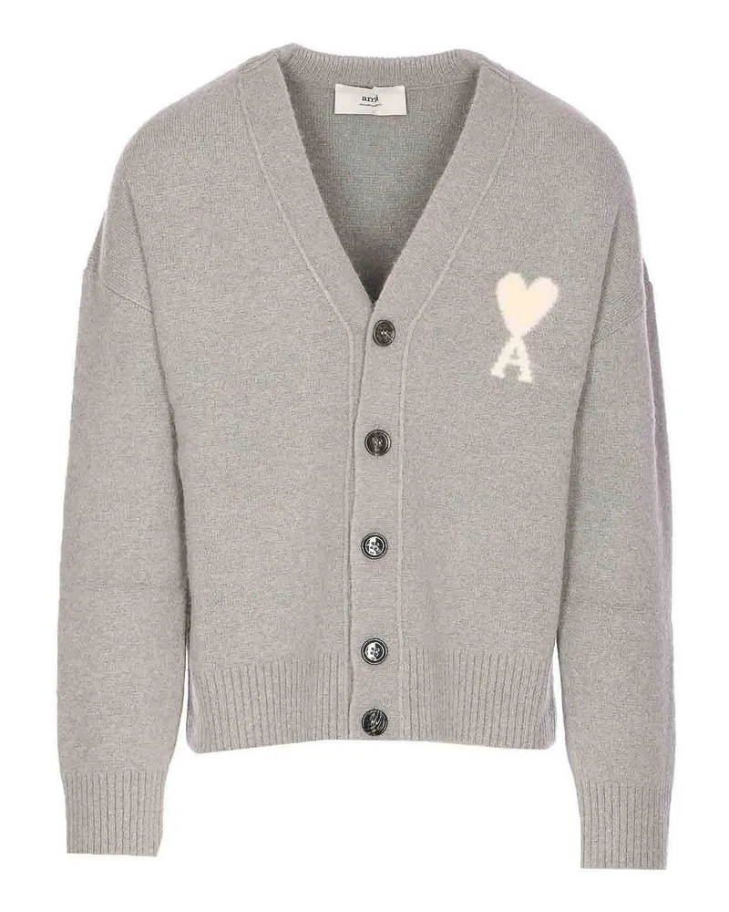 AMI Paris Cardigan - Grau Grau