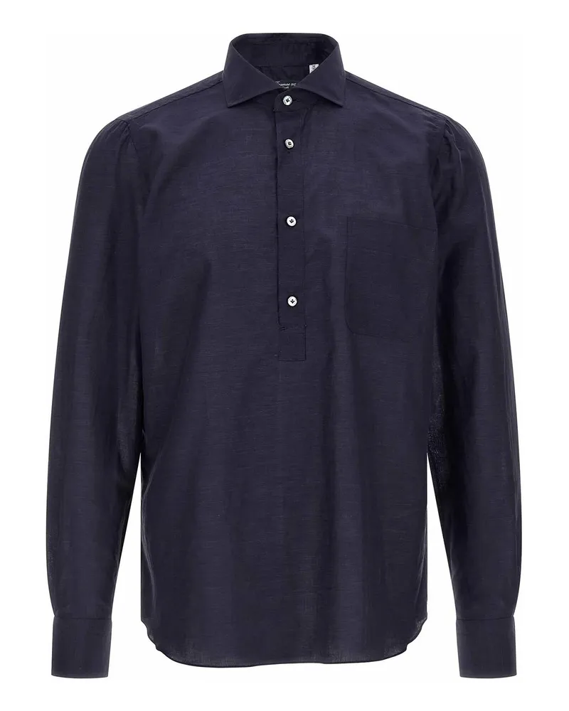 Finamore 1925 Hemd - Blau Blau