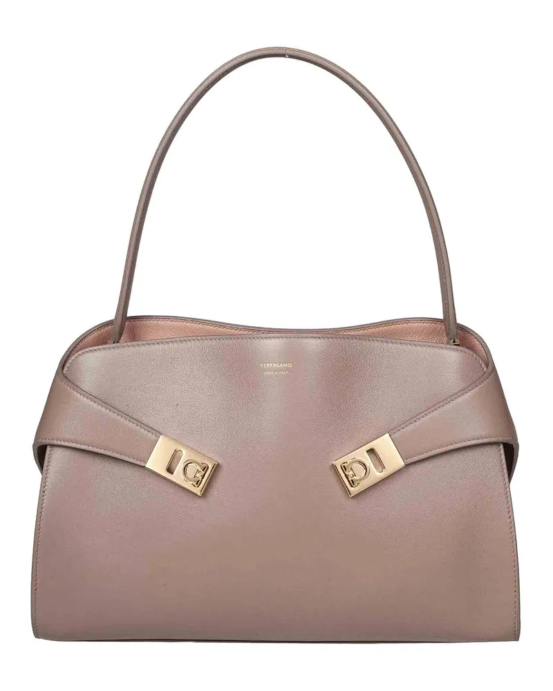 Ferragamo Schultertasche - Taupe Taupe