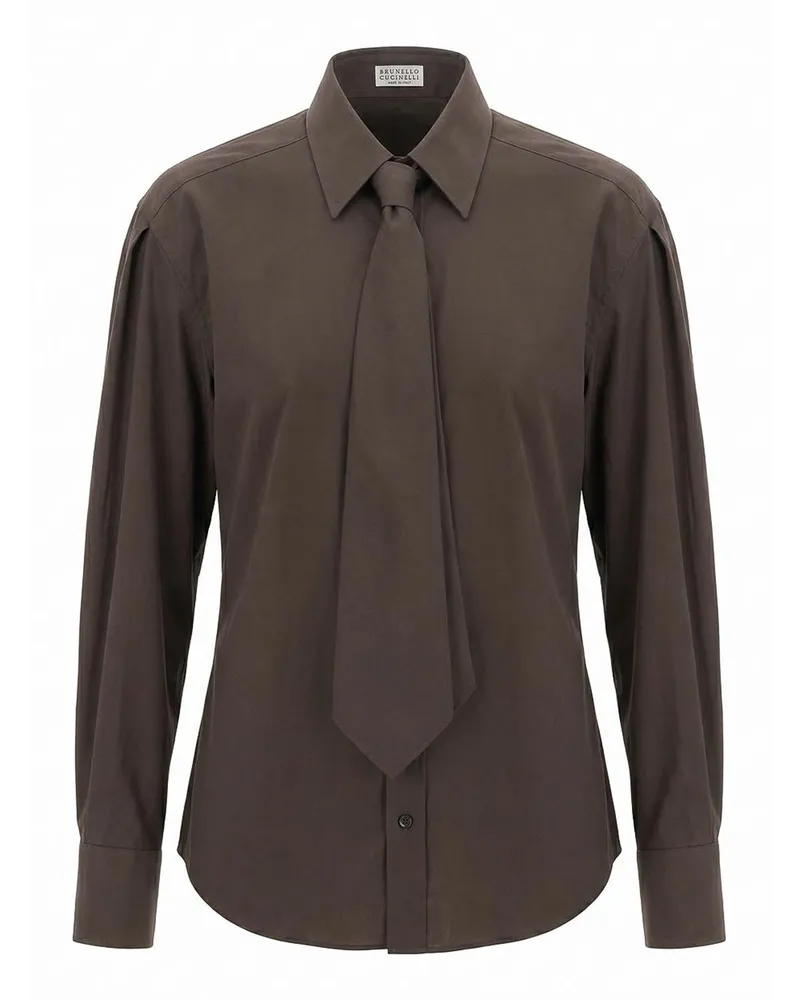 Brunello Cucinelli Hemd - Braun Braun