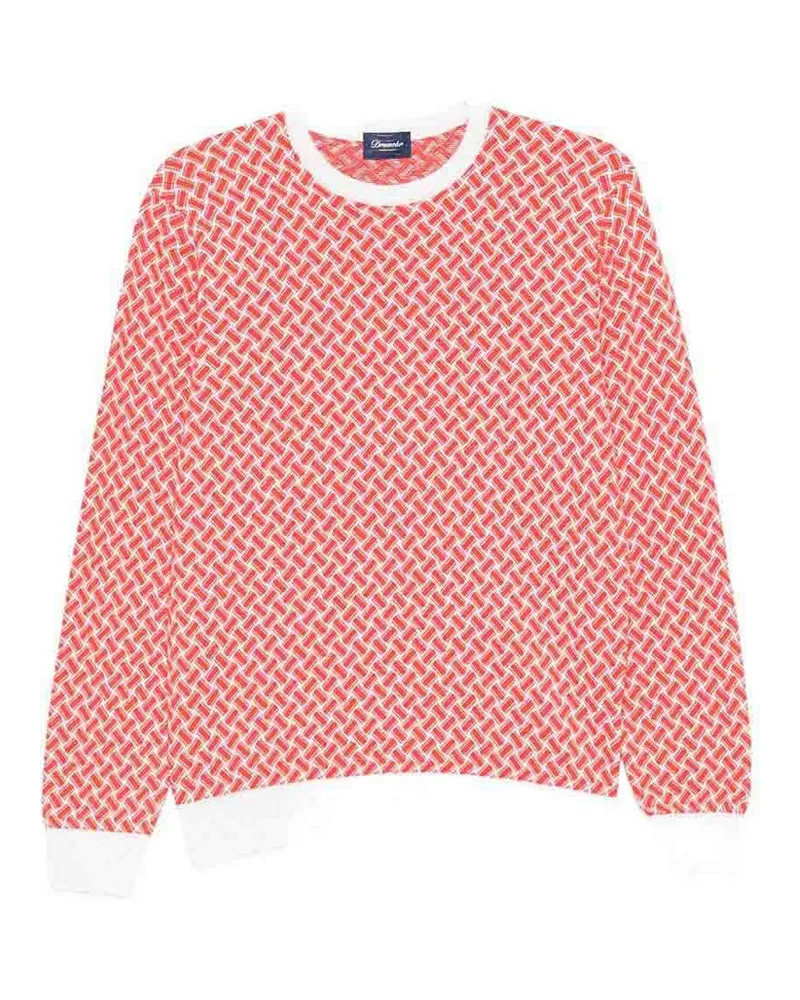 Drumohr  Rundhalspullover - Weiß Weiß