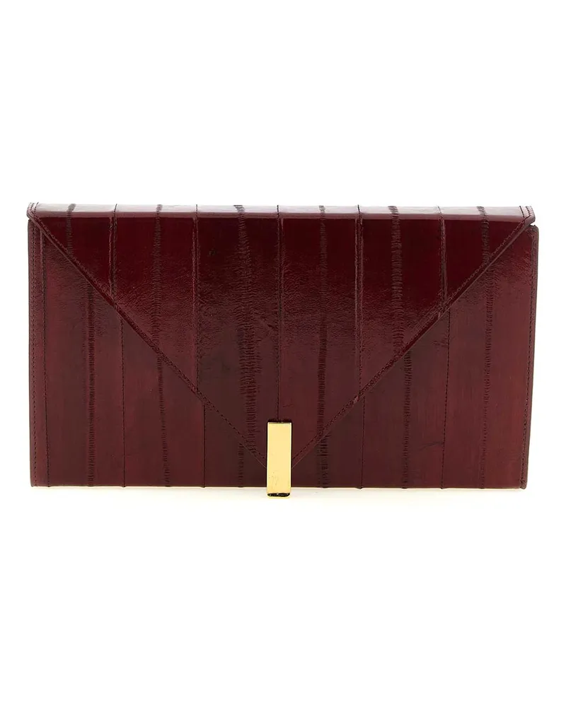 Giuseppe Zanotti Clutch - Dunkelrot Dunkelrot