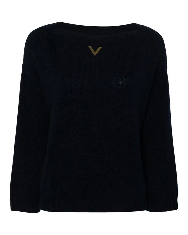 Valentino Garavani Rundhalspullover - Blau Blau