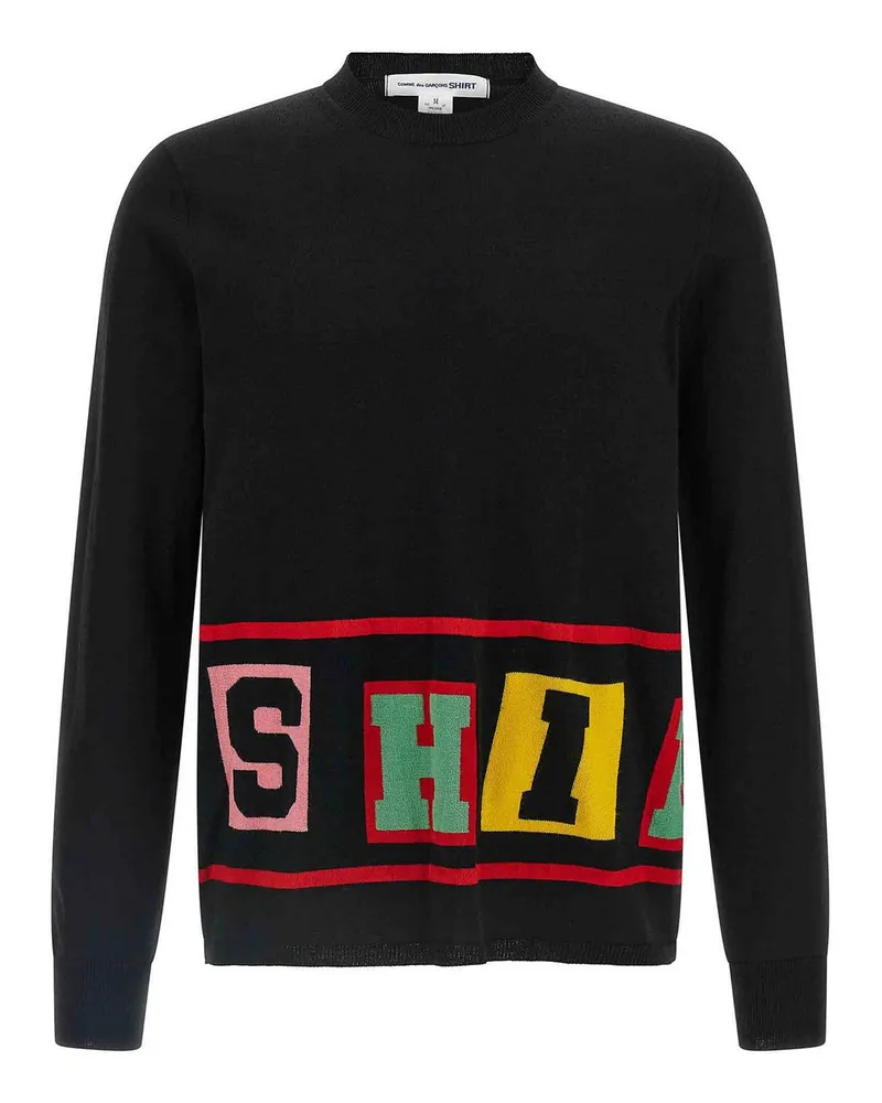 Comme des Garçons Rundhalspullover - Schwarz Schwarz