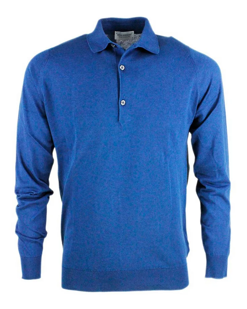 John Smedley Poloshirt - Hellblau Hellblau