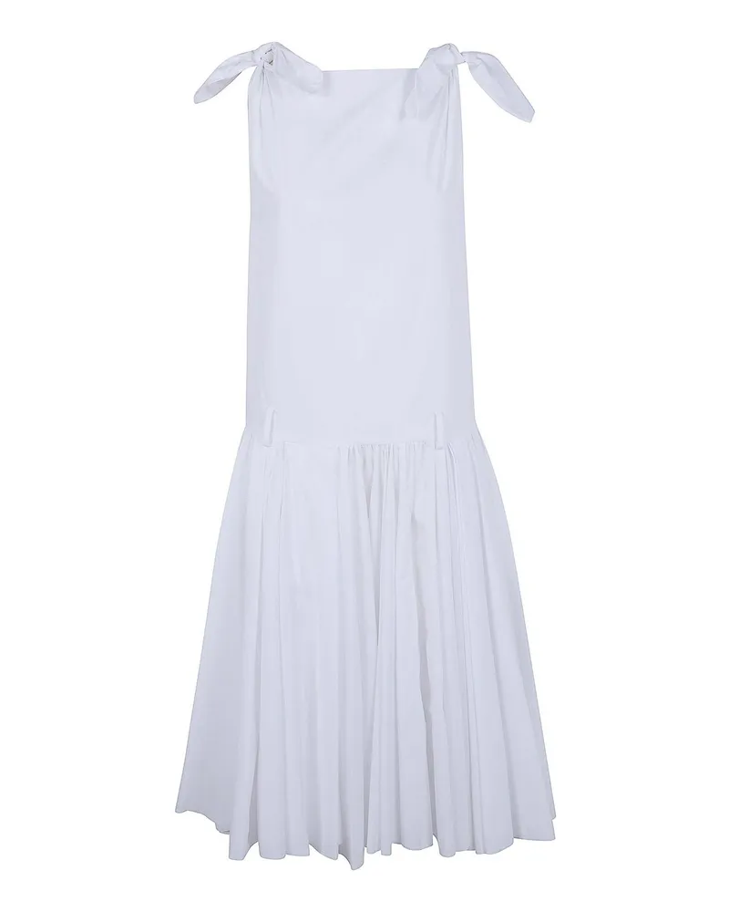 N° 21 Knielanges Kleid - Weiß Weiß