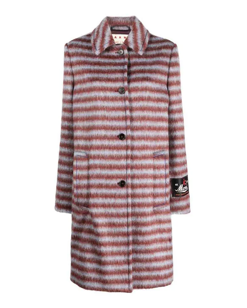 Marni Kurzer Mantel - Blau Rot