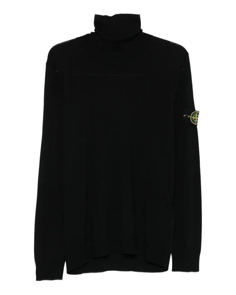 Stone Island Rundhalspullover - Schwarz Schwarz