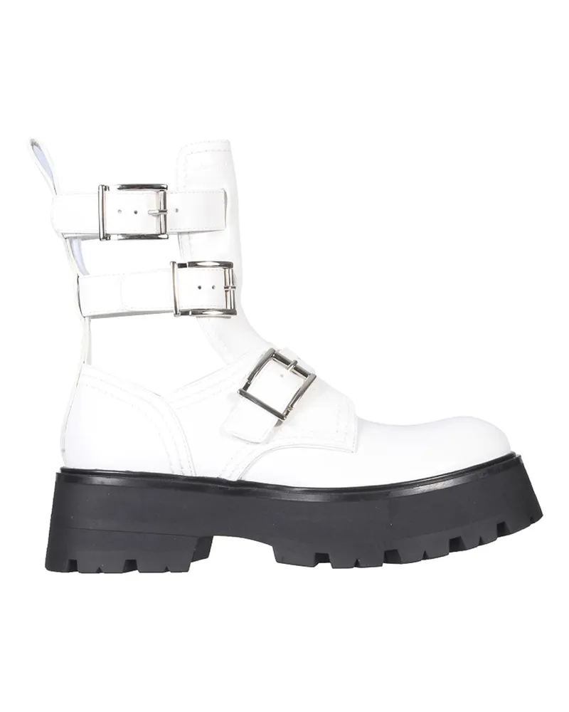 Alexander McQueen Stiefel - Weiß Weiß
