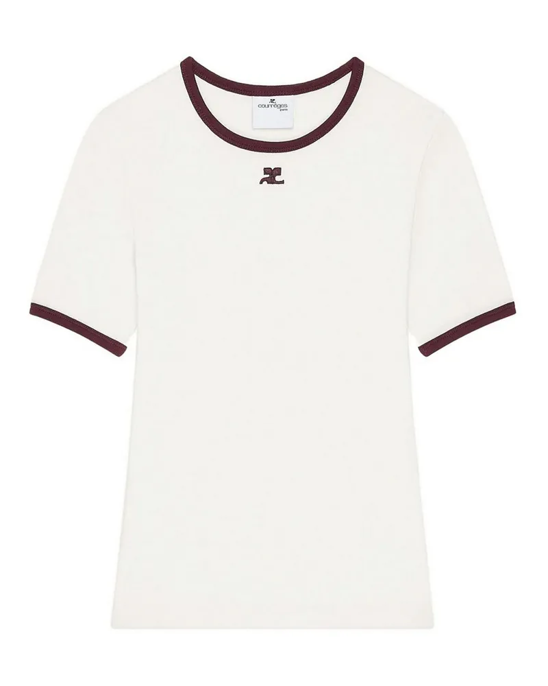 Courrèges T-Shirt - Weiß Weiß
