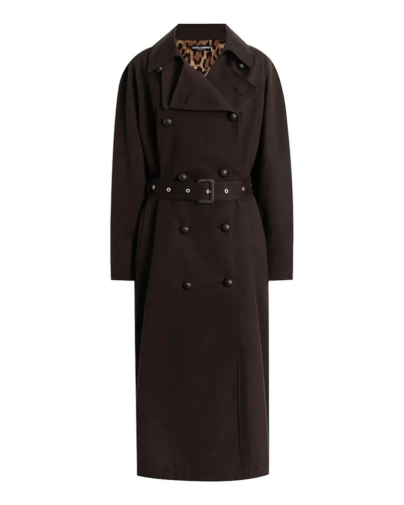 Dolce & Gabbana Langer Mantel - Braun Braun