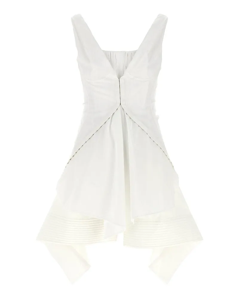 Alexander McQueen Kurzes Kleid - Weiß Weiß