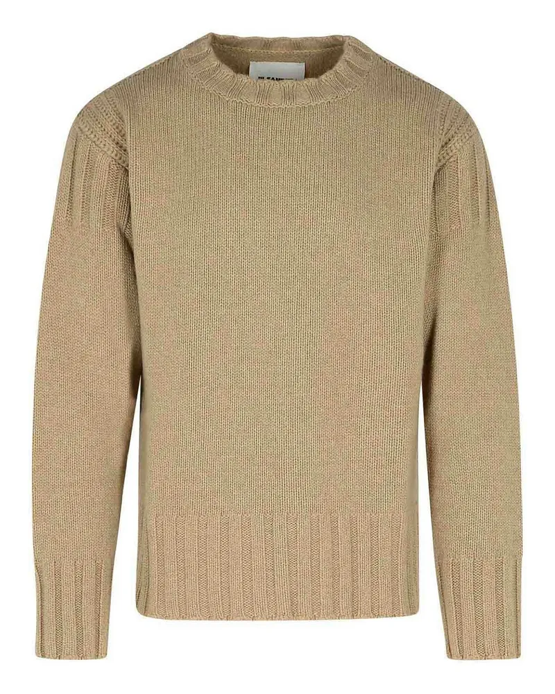 Jil Sander Rundhalspullover - Beige Beige