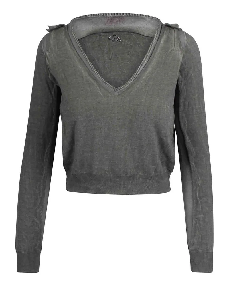 Diesel V-Pullover - Grün Grün