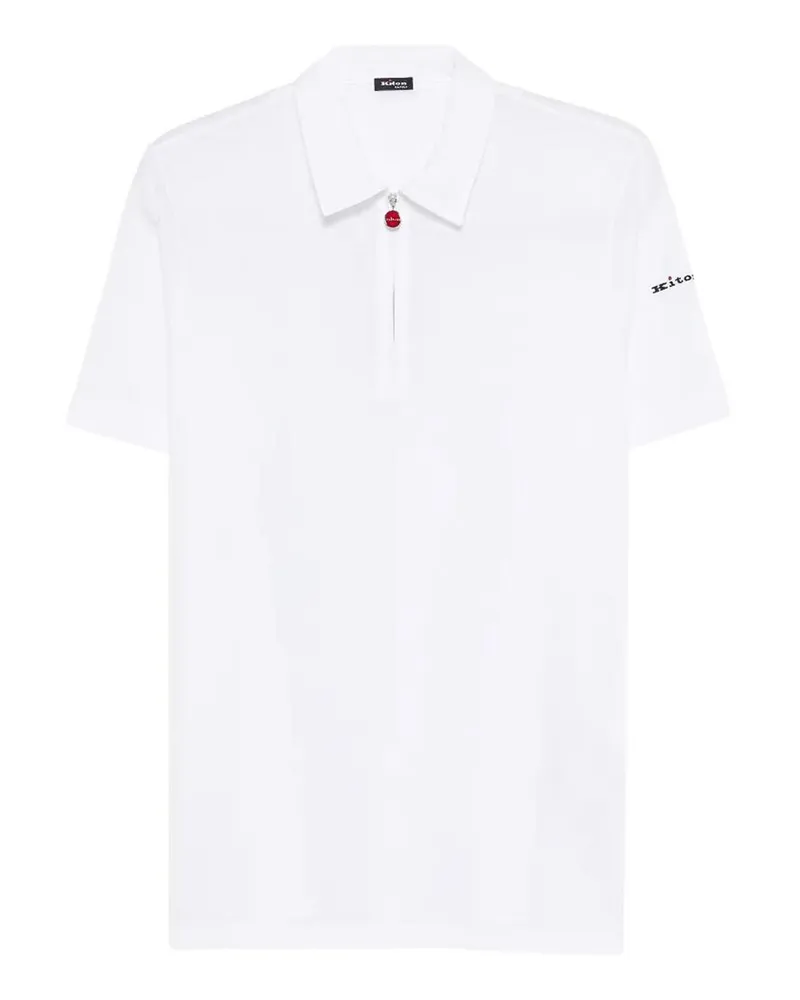 Kiton Poloshirt - Weiß Weiß