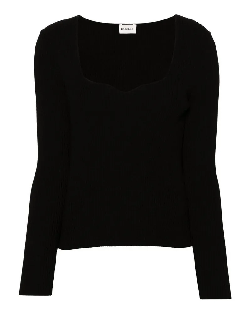 P.A.R.O.S.H. P. A.R. O.S. H. U-Boot-Pullover - Schwarz Schwarz