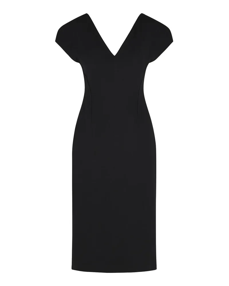 Jil Sander Knielanges Kleid - Schwarz Schwarz