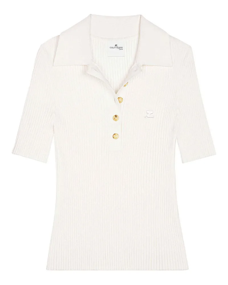 Courrèges Poloshirt - Weiß Weiß