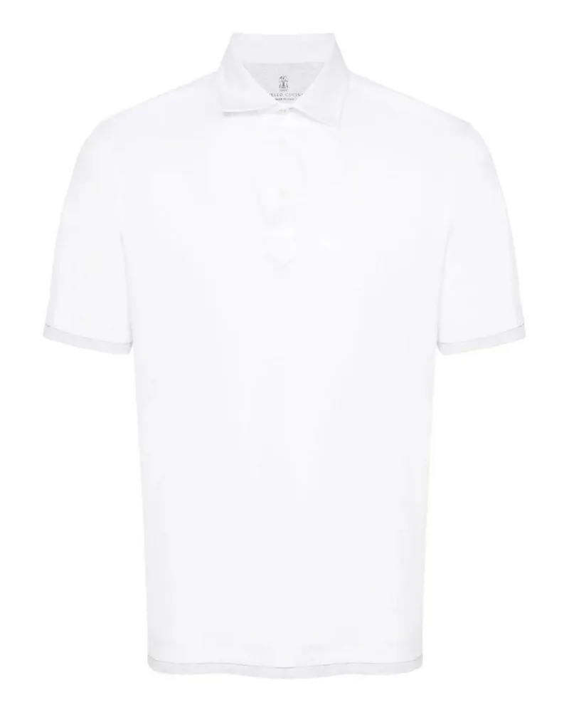 Brunello Cucinelli Poloshirt - Weiß Weiß