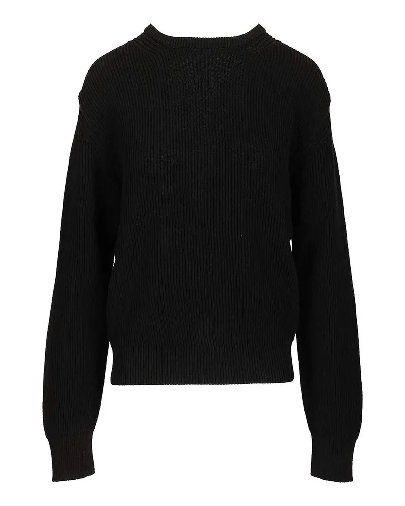 Rick Owens Rundhalspullover - Schwarz Schwarz