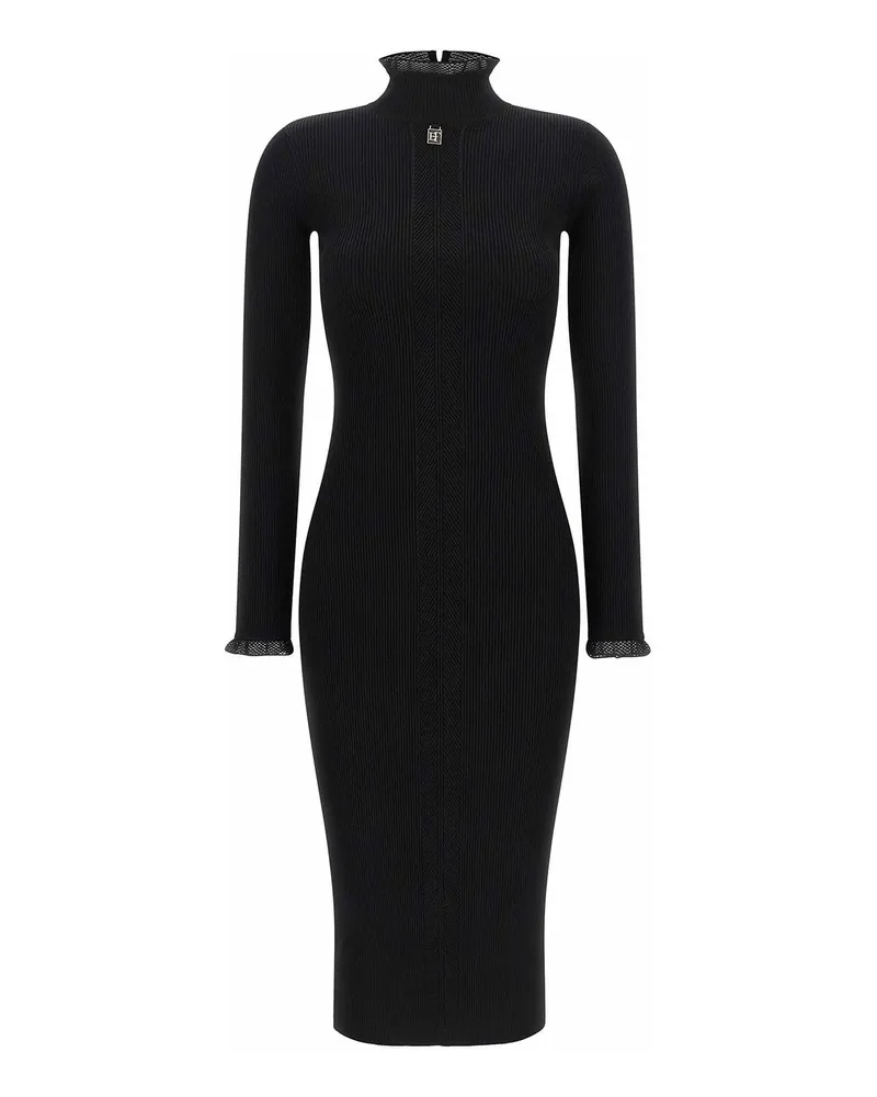 Elisabetta Franchi Knielanges Kleid - Schwarz Schwarz
