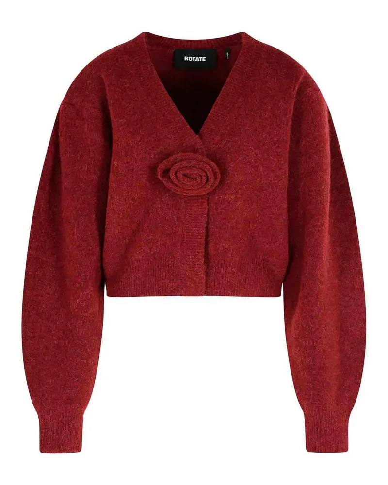 ROTATE Birger Christensen Cardigan - Dunkelrot Dunkelrot