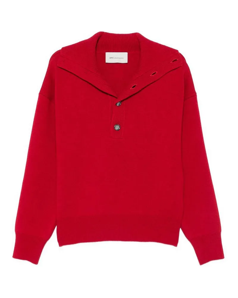 AMI Paris Rollkragenpullover - Rot Rot