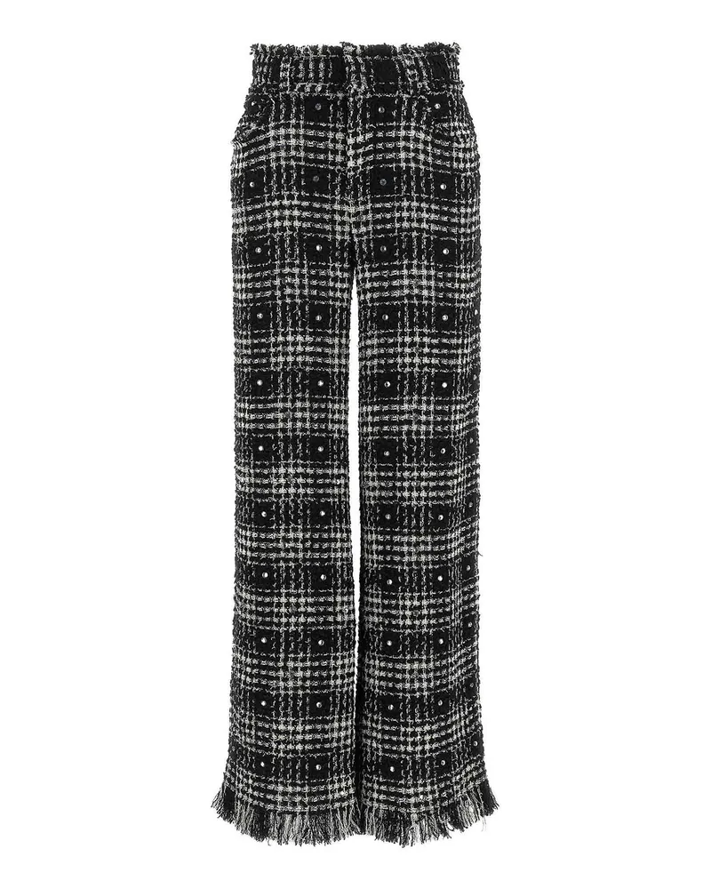 Giuseppe di Morabito Casual Hose - Weiß Schwarz