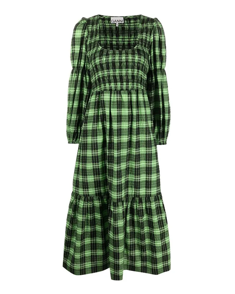 Ganni Maxikleid - Grün Grün