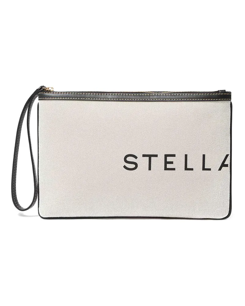 Stella McCartney Clutch - Hellbeige Weiß