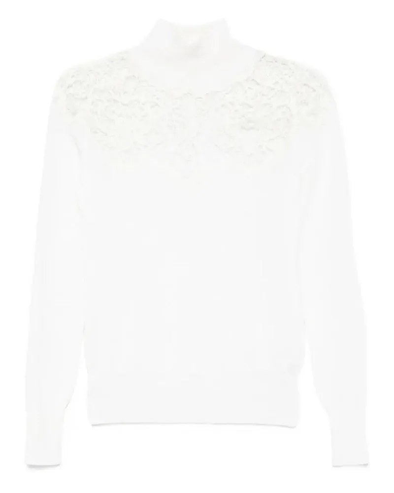 Ermanno Scervino Rundhalspullover - Weiß Weiß