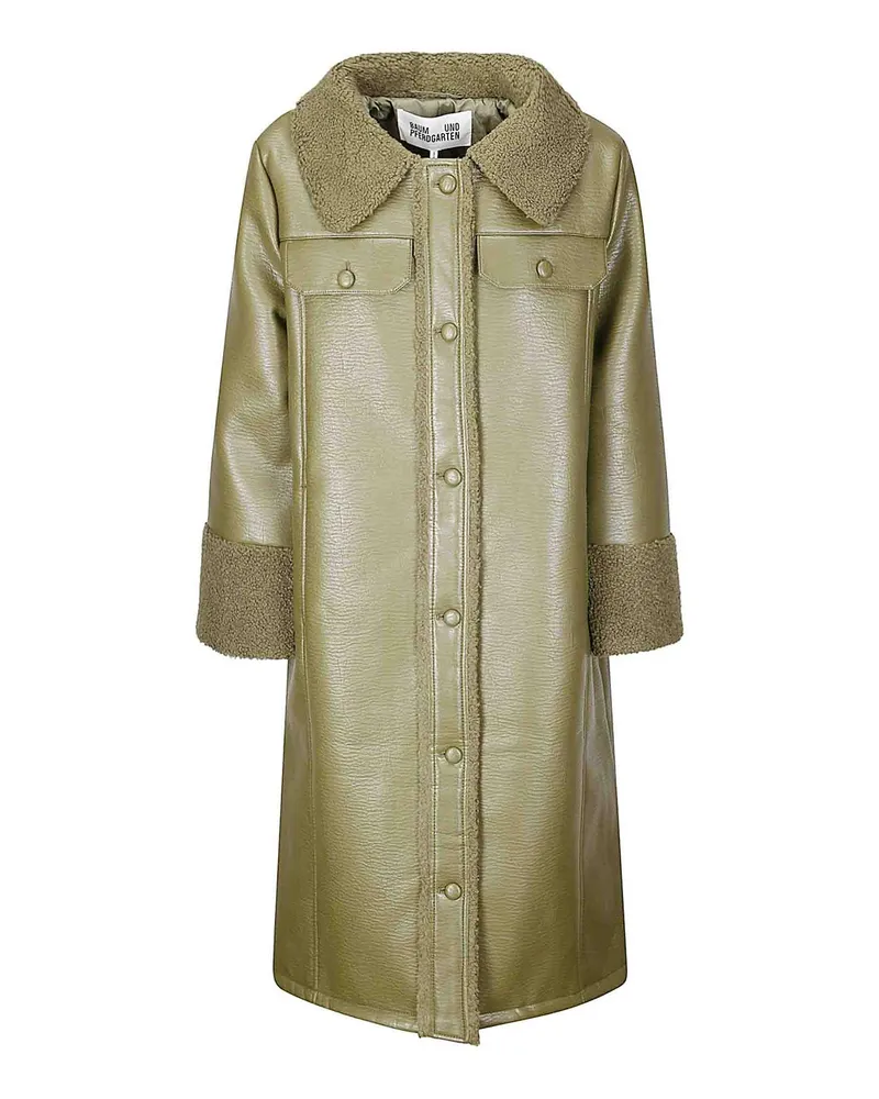 Baum und Pferdgarten Ledermantel - Grün Grün