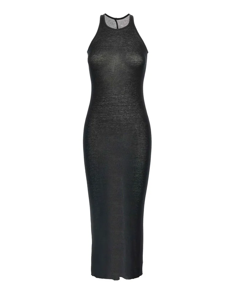 Rick Owens Knielanges Kleid - Schwarz Schwarz