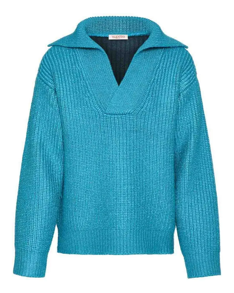 Valentino Garavani Rundhalspullover - Blau Blau