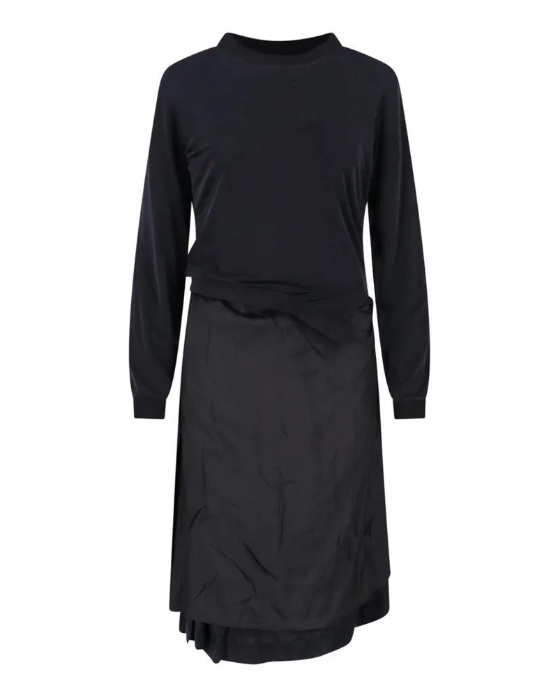 Maison Margiela Knielanges Kleid - Schwarz Schwarz