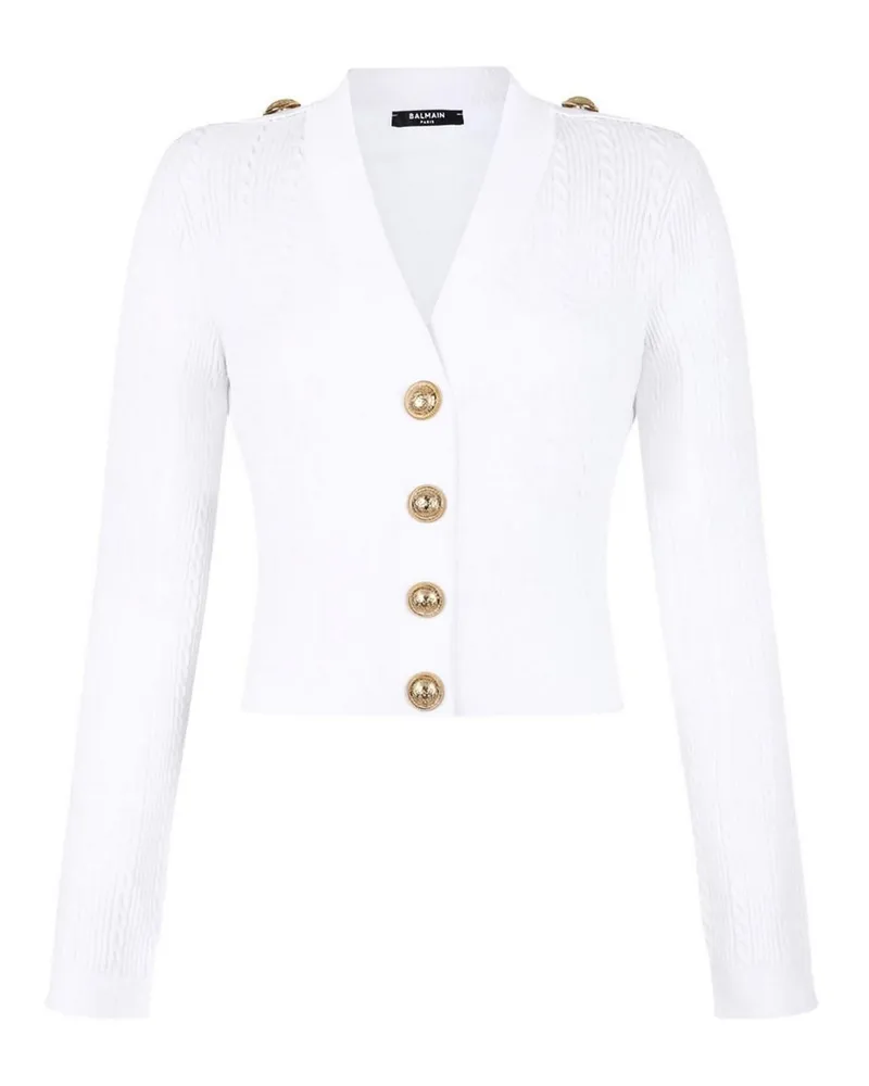 Balmain Cardigan - Weiß Weiß